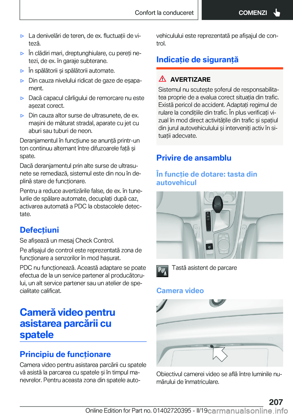 BMW X2 2019  Ghiduri De Utilizare (in Romanian) 'x�L�a��d�e�n�i�v�e�l�