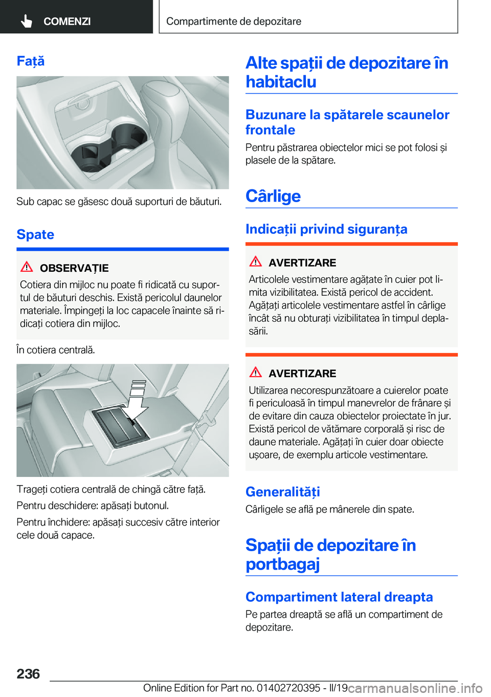 BMW X2 2019  Ghiduri De Utilizare (in Romanian) �F�a�