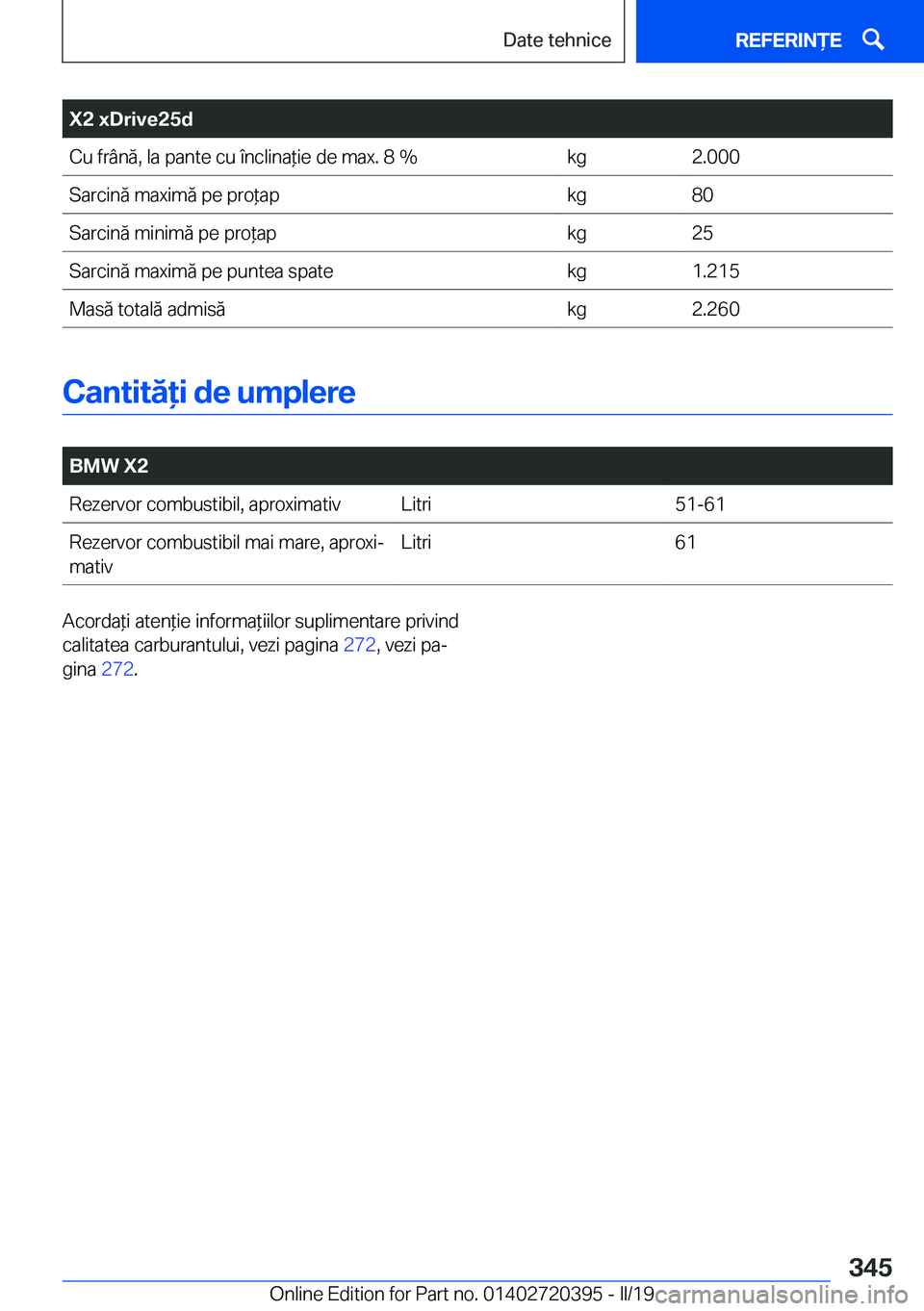 BMW X2 2019  Ghiduri De Utilizare (in Romanian) �X�2��x�D�r�i�v�e�2�5�d�C�u��f�r�