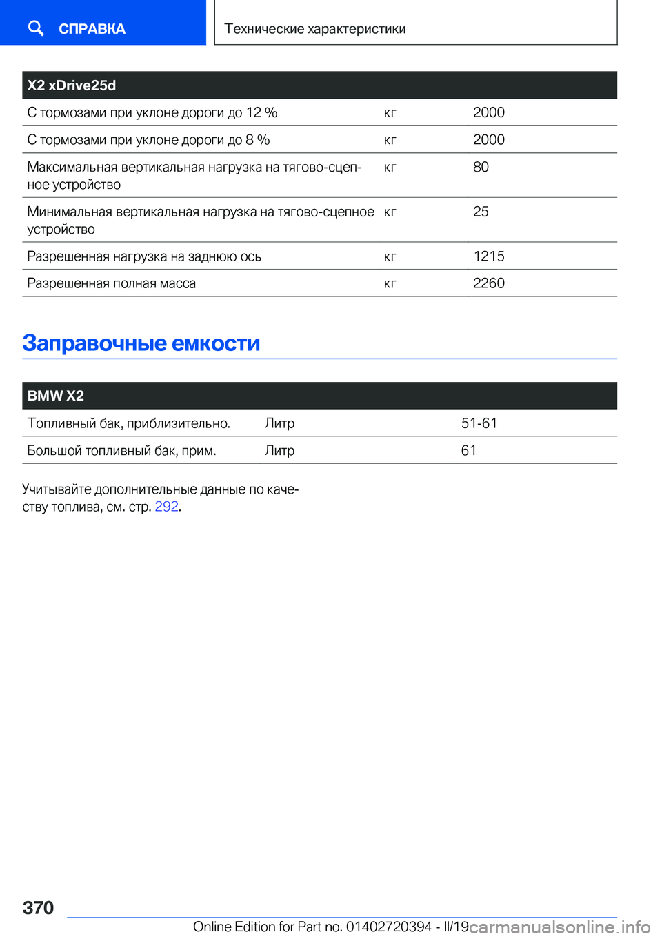 BMW X2 2019  Руково �X�2��x�D�r�i�v�e�2�5�d 