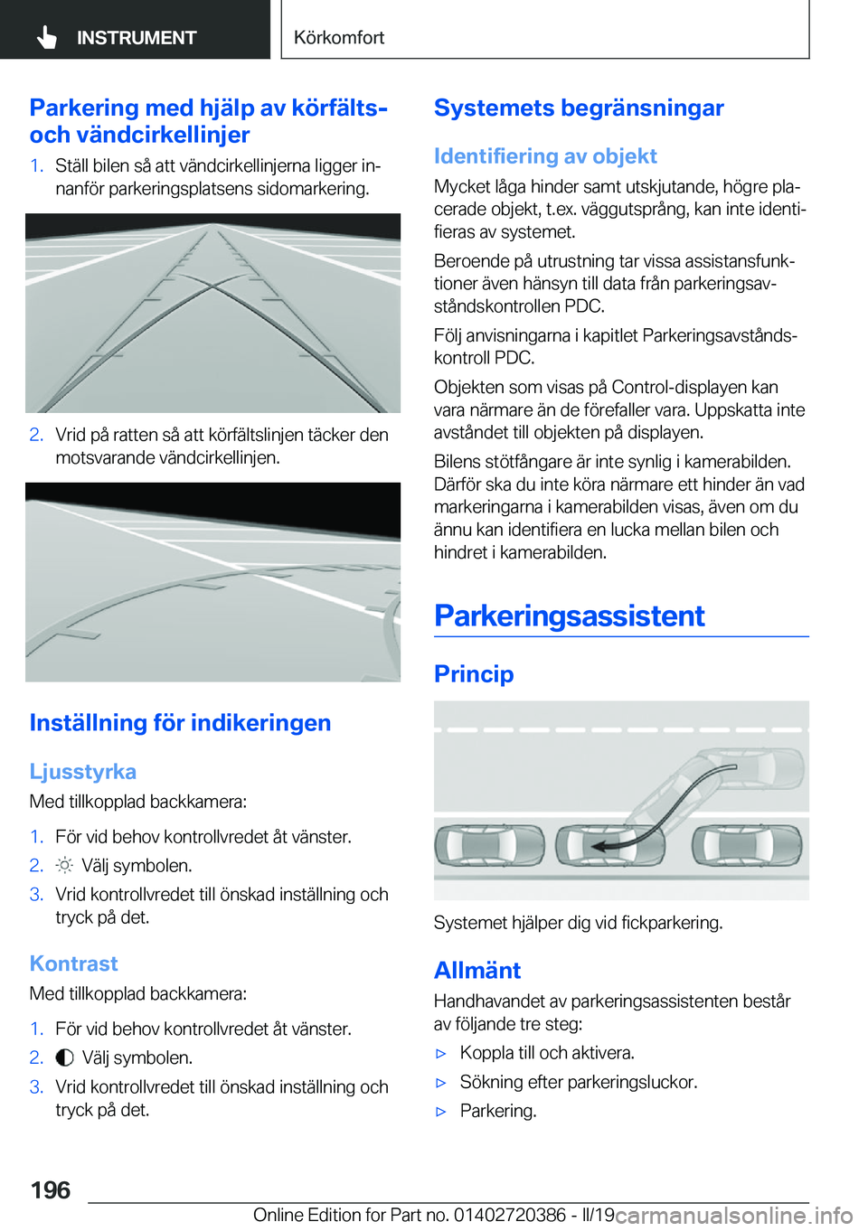 BMW X2 2019  InstruktionsbÖcker (in Swedish) �P�a�r�k�e�r�i�n�g��m�e�d��h�j�ä�l�p��a�v��k�