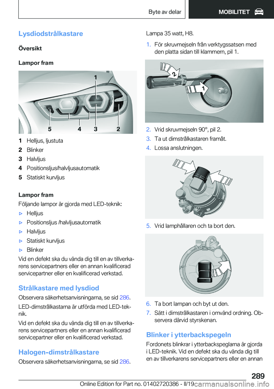 BMW X2 2019  InstruktionsbÖcker (in Swedish) �L�y�s�d�i�o�d�s�t�r�å�l�k�a�s�t�a�r�e
�