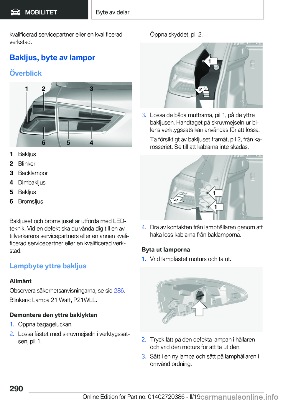 BMW X2 2019  InstruktionsbÖcker (in Swedish) �k�v�a�l�i�f�i�c�e�r�a�d��s�e�r�v�i�c�e�p�a�r�t�n�e�r��e�l�l�e�r��e�n��k�v�a�l�i�f�i�c�e�r�a�d�v�e�r�k�s�t�a�d�.
�B�a�k�l�j�u�s�,��b�y�t�e��a�v��l�a�m�p�o�r �