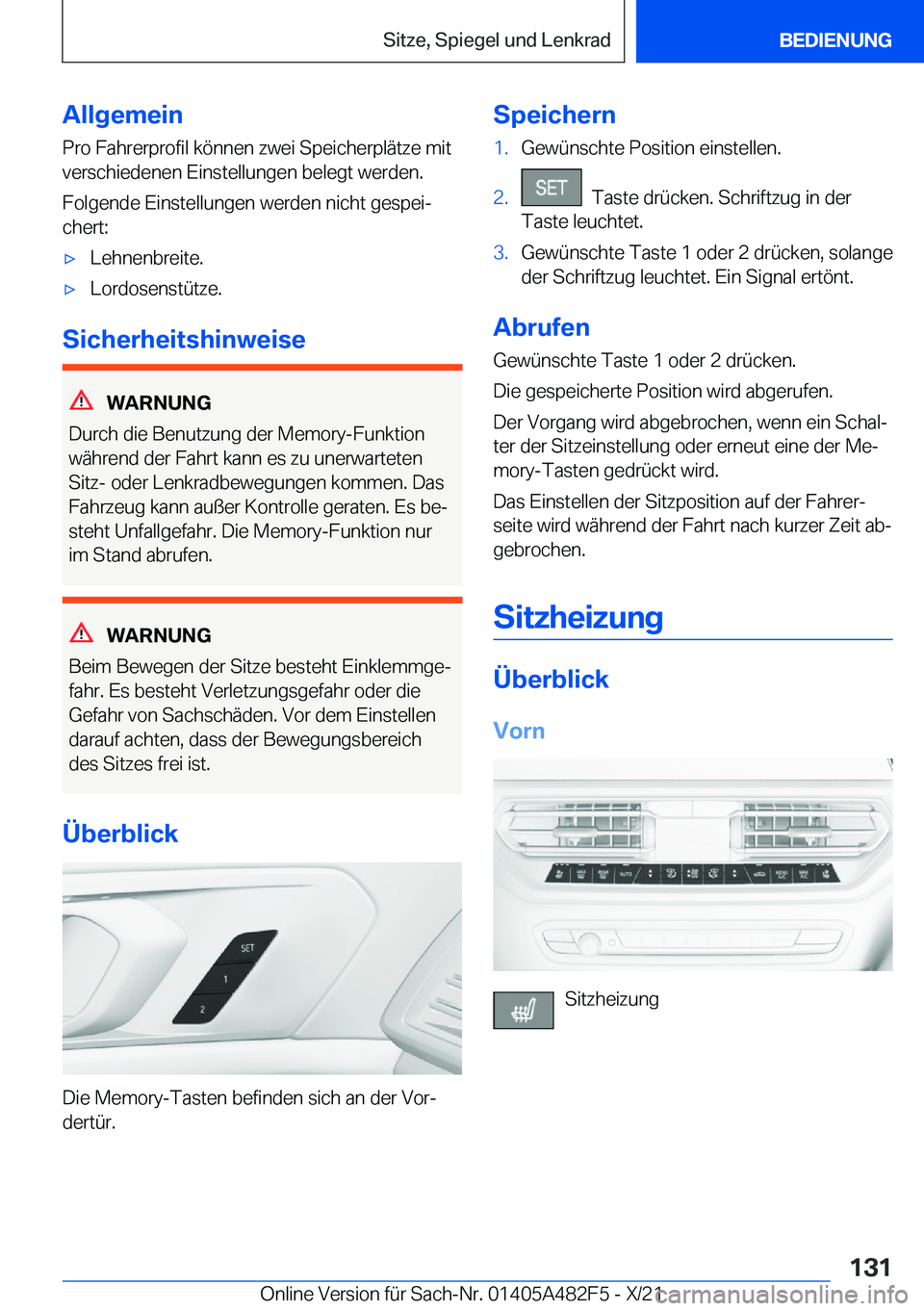 BMW X3 2022  Betriebsanleitungen (in German) �A�l�l�g�e�m�e�i�n
�P�r�o��F�a�h�r�e�r�p�r�o�f�i�l��k�