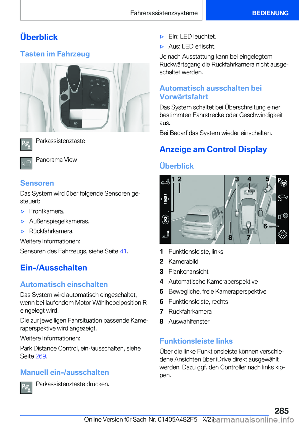 BMW X3 2022  Betriebsanleitungen (in German) �