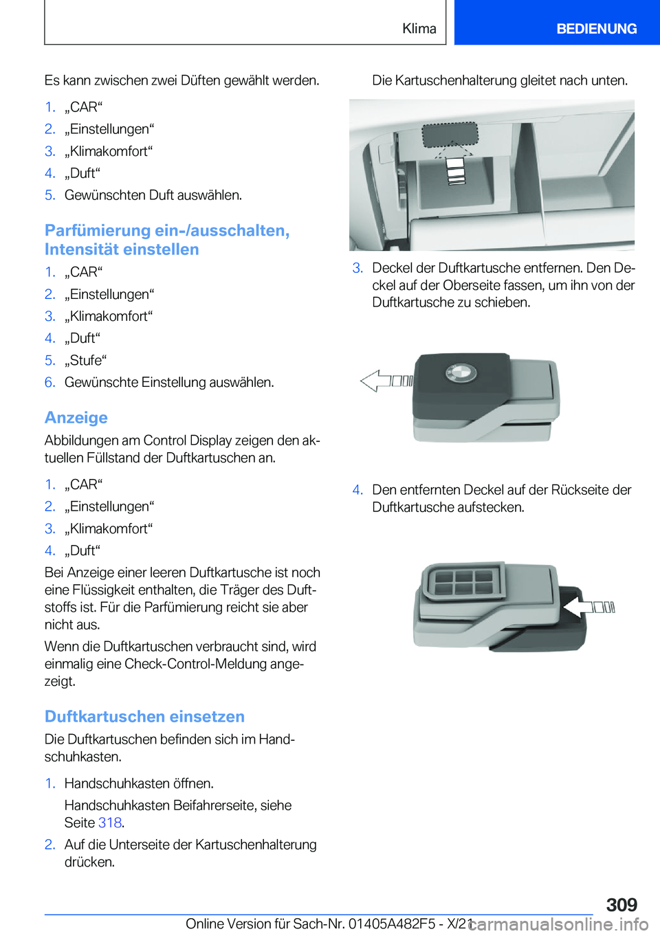 BMW X3 2022  Betriebsanleitungen (in German) �E�s��k�a�n�n��z�w�i�s�c�h�e�n��z�w�e�i��D�