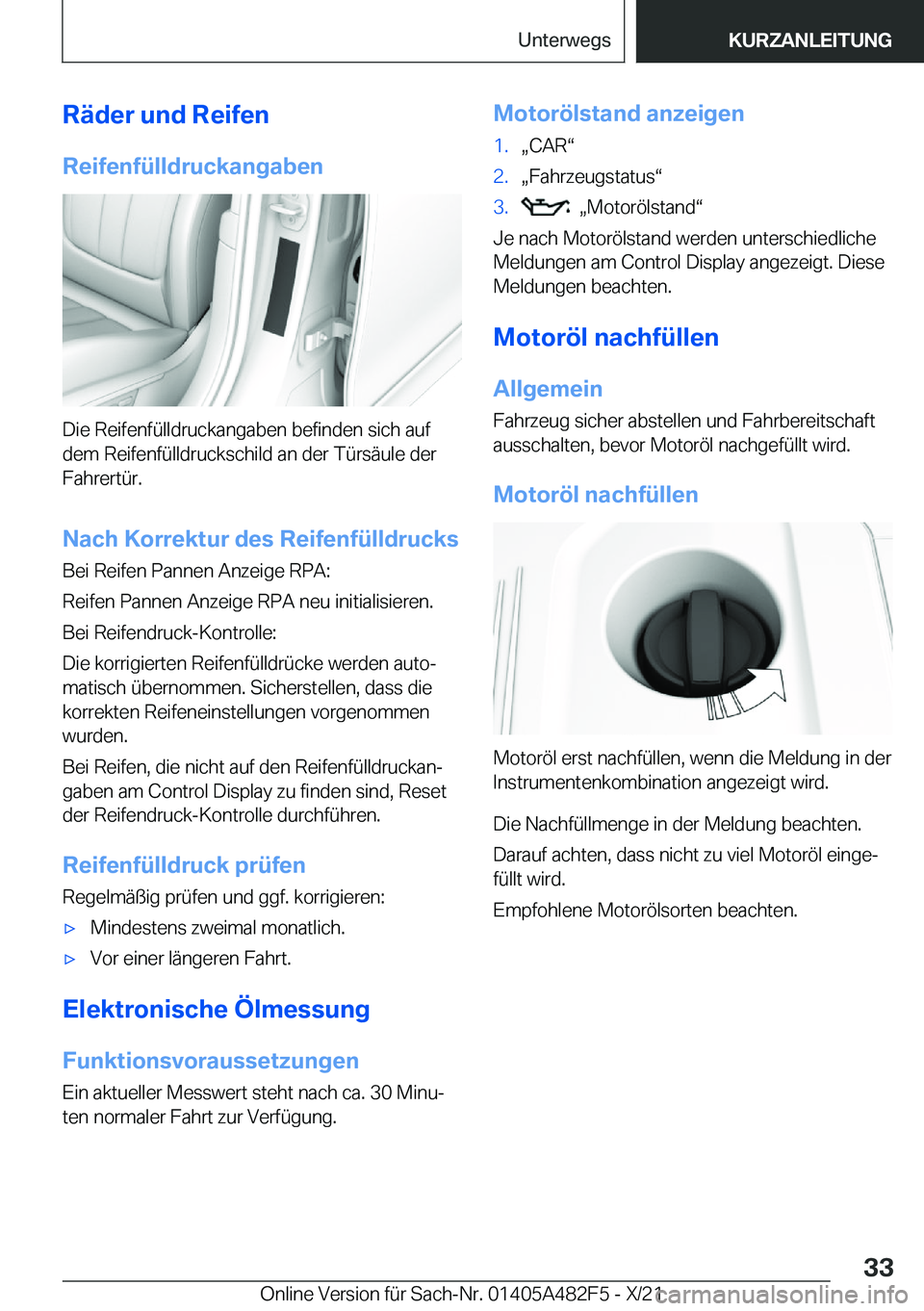 BMW X3 2022  Betriebsanleitungen (in German) �R�