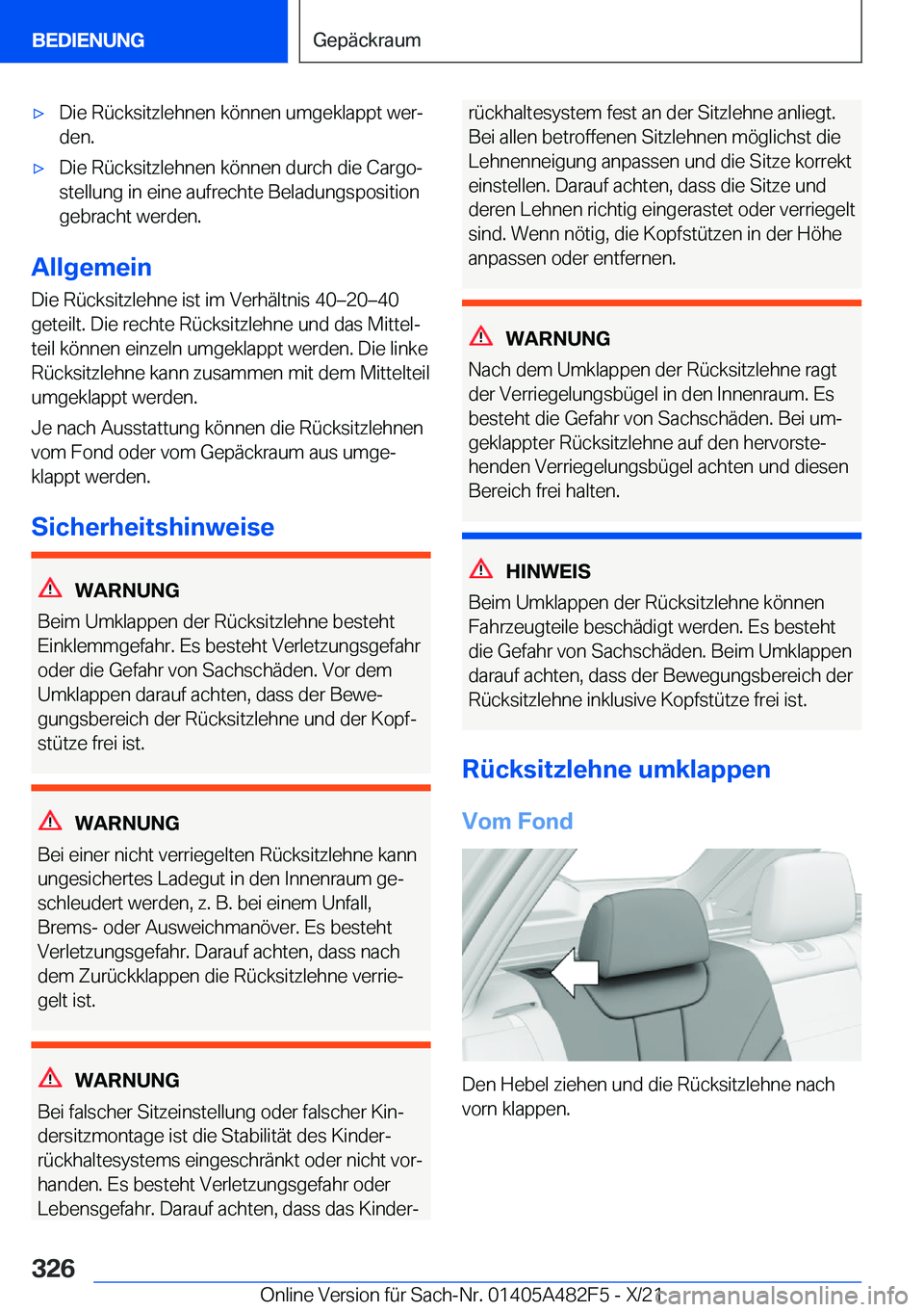 BMW X3 2022  Betriebsanleitungen (in German) x�D�i�e��R�