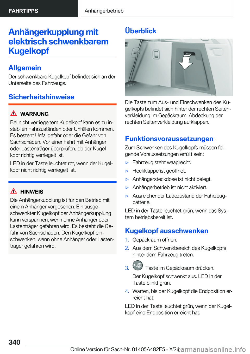 BMW X3 2022  Betriebsanleitungen (in German) �A�n�h�