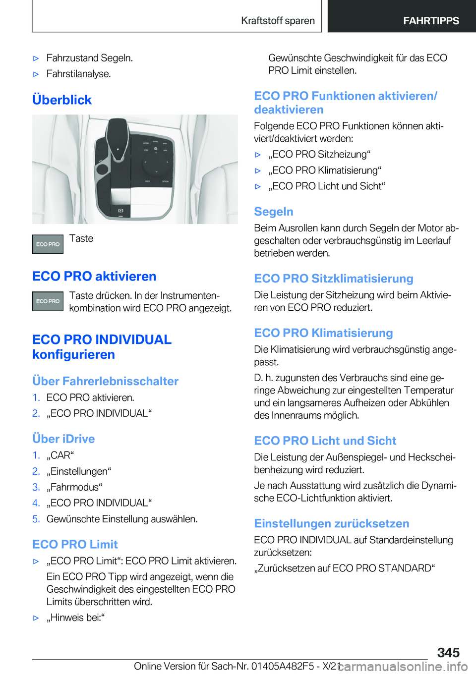 BMW X3 2022  Betriebsanleitungen (in German) x�F�a�h�r�z�u�s�t�a�n�d��S�e�g�e�l�n�.x�F�a�h�r�s�t�i�l�a�n�a�l�y�s�e�.
�