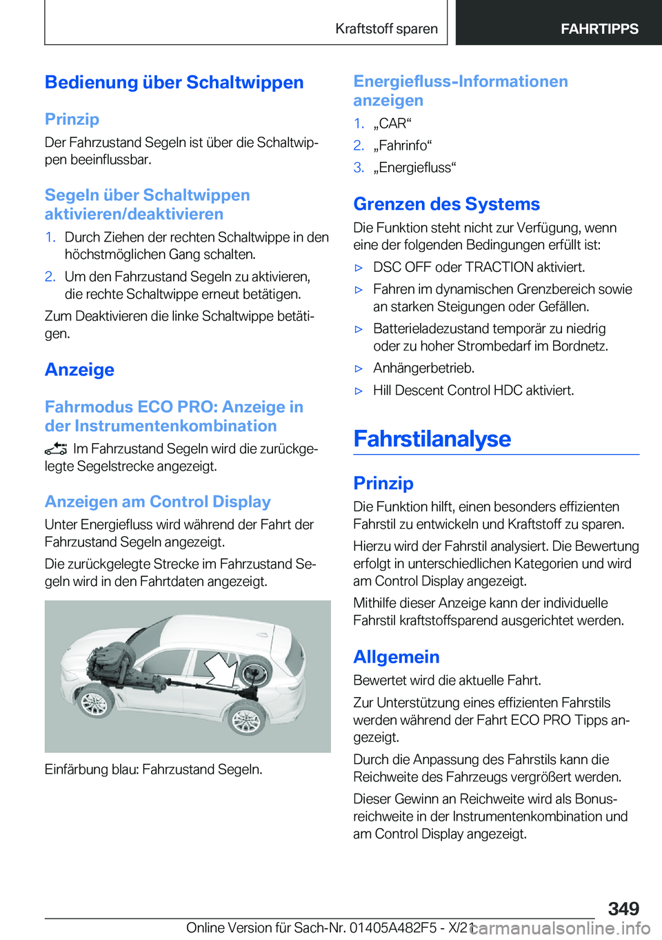 BMW X3 2022  Betriebsanleitungen (in German) �B�e�d�i�e�n�u�n�g��