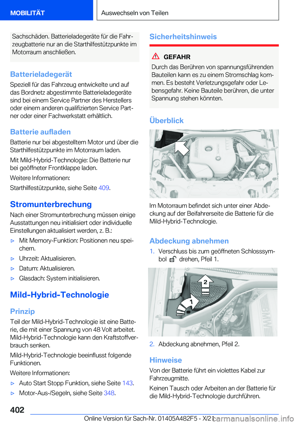 BMW X3 2022  Betriebsanleitungen (in German) �S�a�c�h�s�c�h�