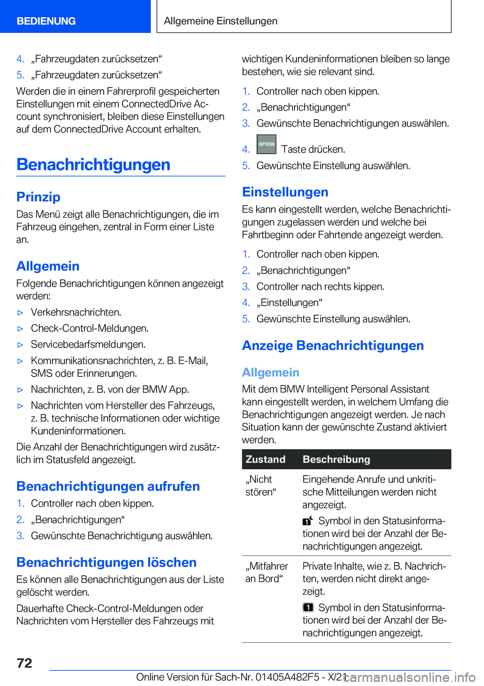 BMW X3 2022  Betriebsanleitungen (in German) �4�.x�F�a�h�r�z�e�u�g�d�a�t�e�n��z�u�r�