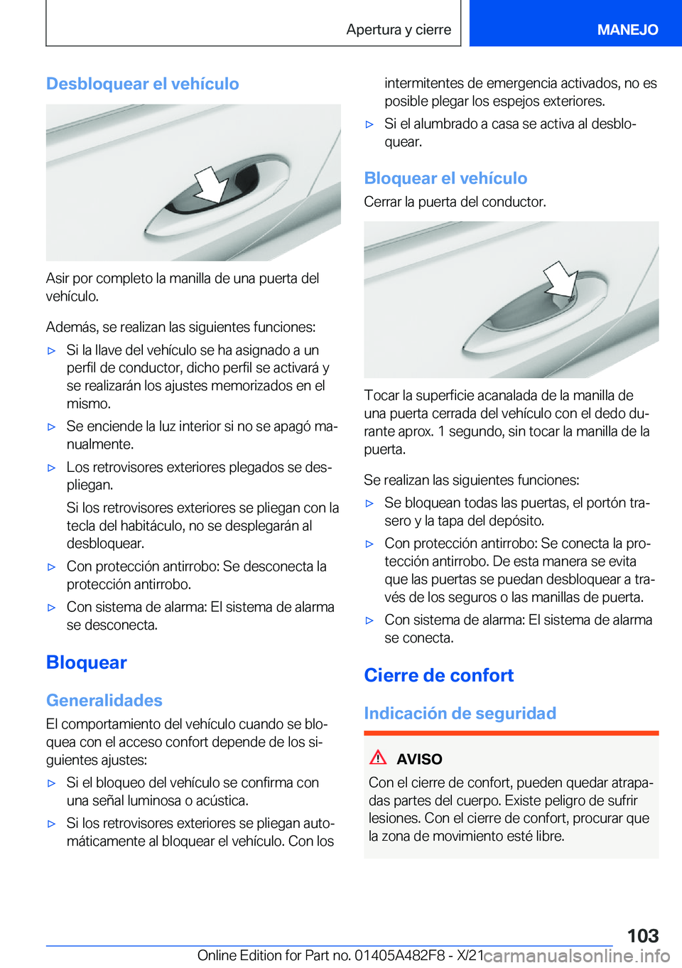 BMW X3 2022  Manuales de Empleo (in Spanish) �D�e�s�b�l�o�q�u�e�a�r��e�l��v�e�h�