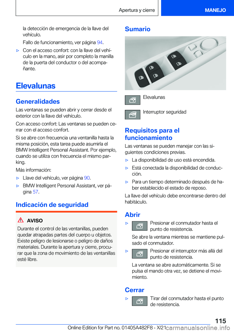 BMW X3 2022  Manuales de Empleo (in Spanish) �l�a��d�e�t�e�c�c�i�