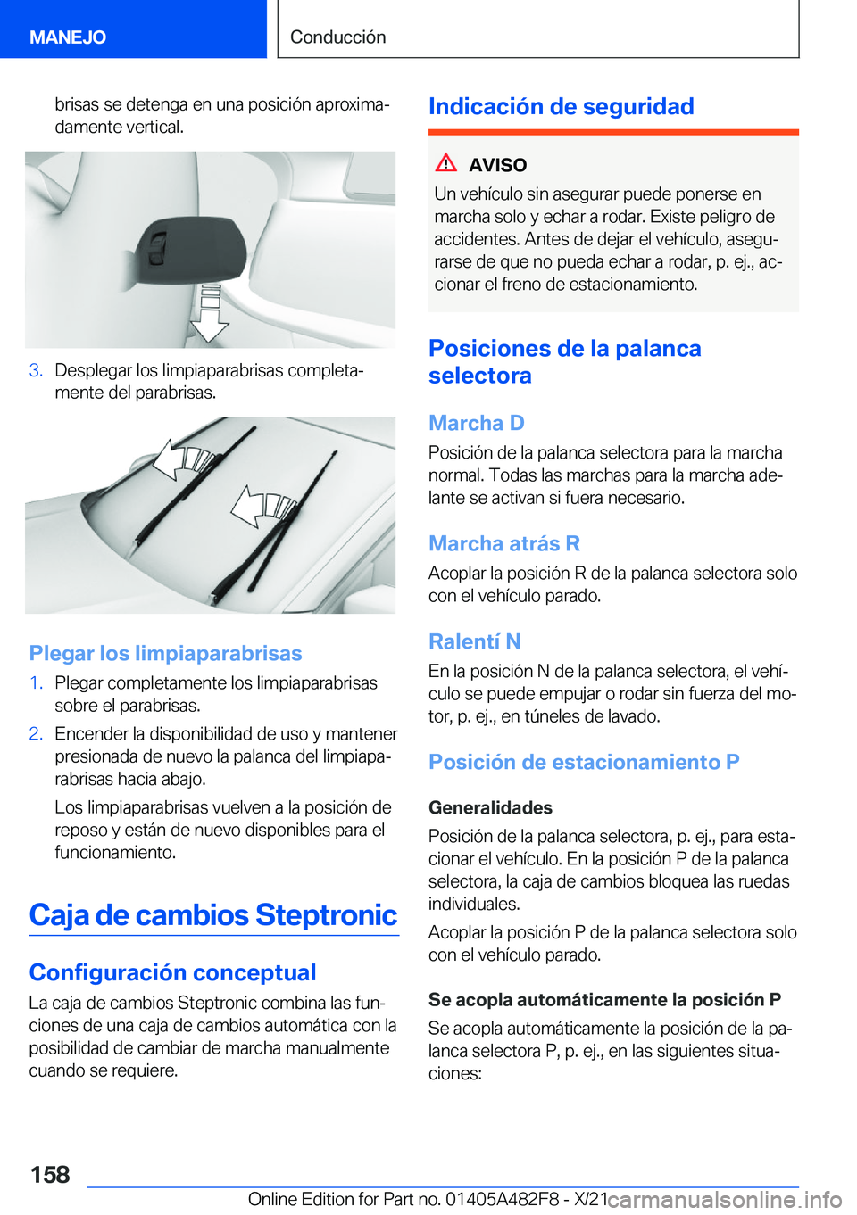 BMW X3 2022  Manuales de Empleo (in Spanish) �b�r�i�s�a�s��s�e��d�e�t�e�n�g�a��e�n��u�n�a��p�o�s�i�c�i�