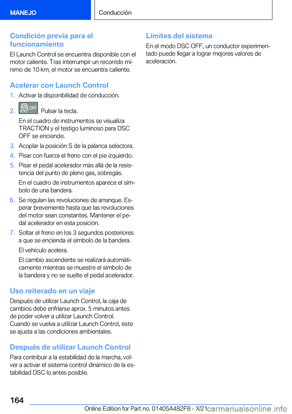 BMW X3 2022  Manuales de Empleo (in Spanish) �C�o�n�d�i�c�i�