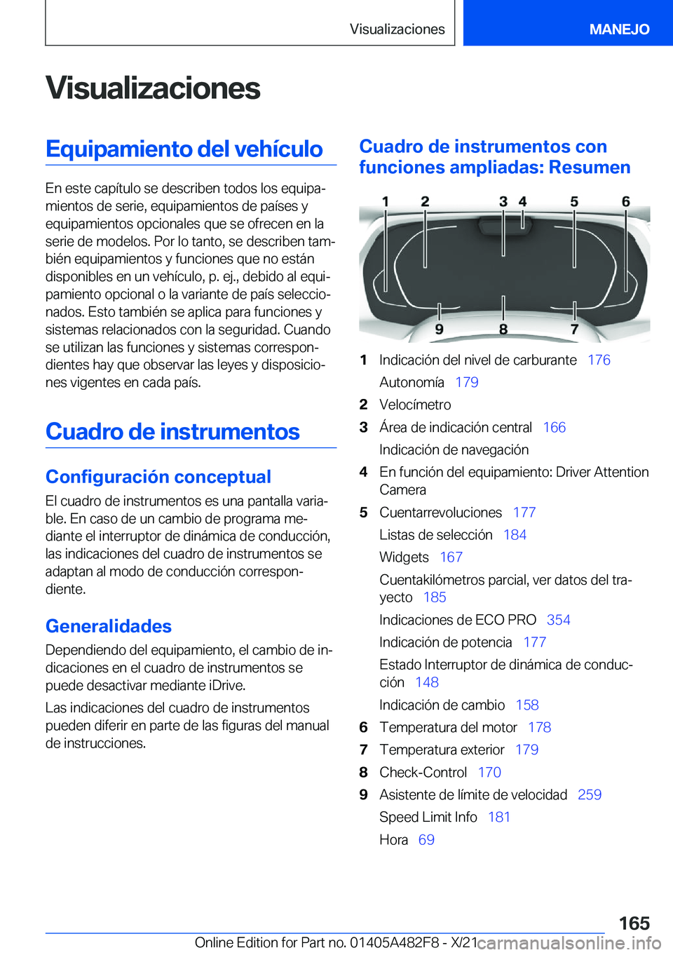 BMW X3 2022  Manuales de Empleo (in Spanish) �V�i�s�u�a�l�i�z�a�c�i�o�n�e�s�E�q�u�i�p�a�m�i�e�n�t�o��d�e�l��v�e�h�