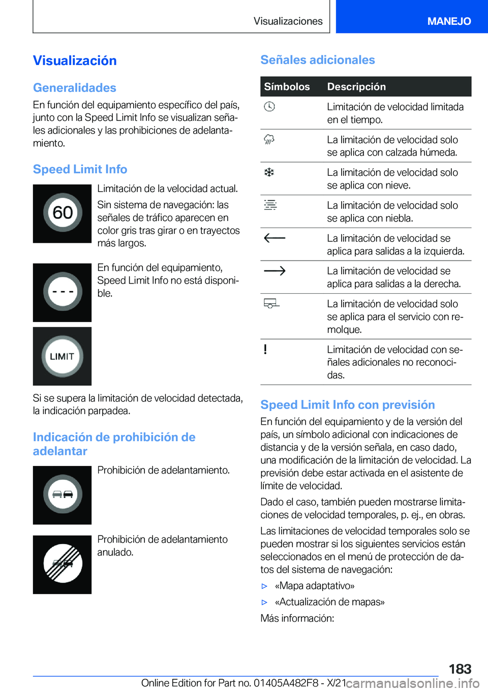 BMW X3 2022  Manuales de Empleo (in Spanish) �V�i�s�u�a�l�i�z�a�c�i�