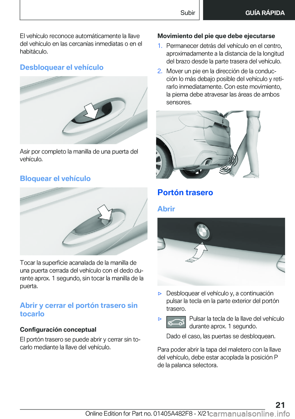 BMW X3 2022  Manuales de Empleo (in Spanish) �E�l��v�e�h�