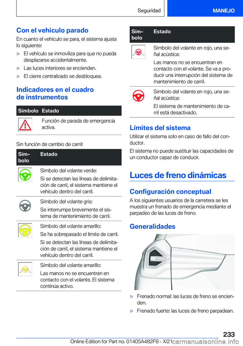 BMW X3 2022  Manuales de Empleo (in Spanish) �C�o�n��e�l��v�e�h�
