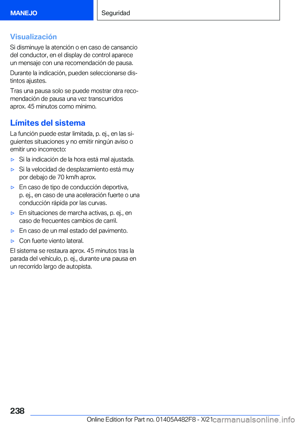 BMW X3 2022  Manuales de Empleo (in Spanish) �V�i�s�u�a�l�i�z�a�c�i�