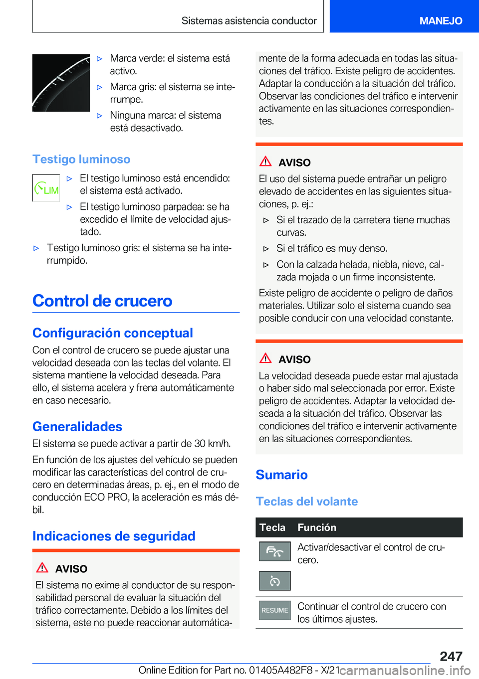 BMW X3 2022  Manuales de Empleo (in Spanish) x�M�a�r�c�a��v�e�r�d�e�:��e�l��s�i�s�t�e�m�a��e�s�t�