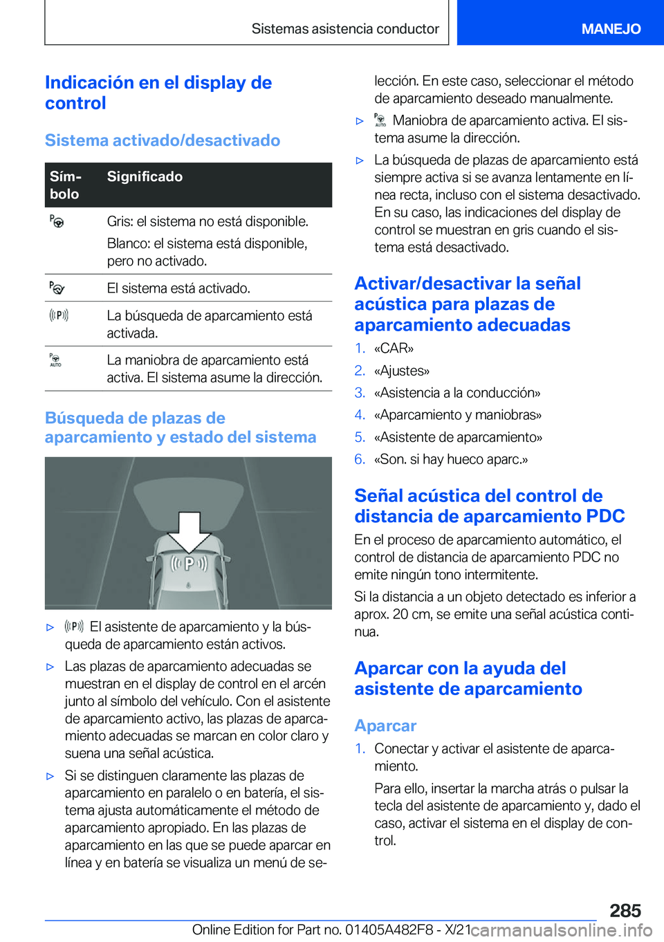 BMW X3 2022  Manuales de Empleo (in Spanish) �I�n�d�i�c�a�c�i�