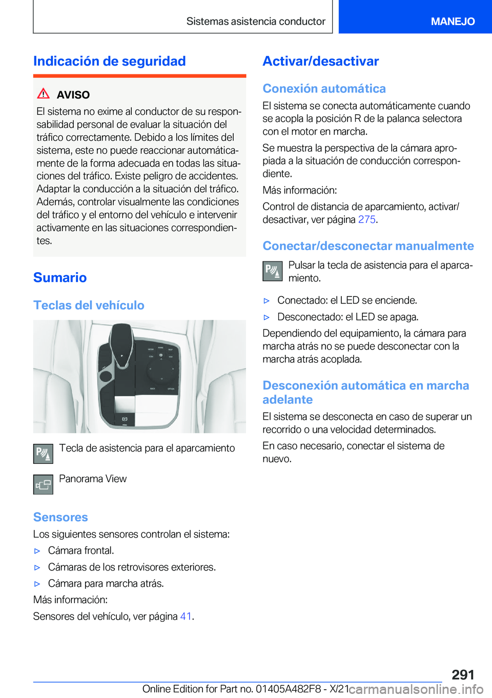 BMW X3 2022  Manuales de Empleo (in Spanish) �I�n�d�i�c�a�c�i�