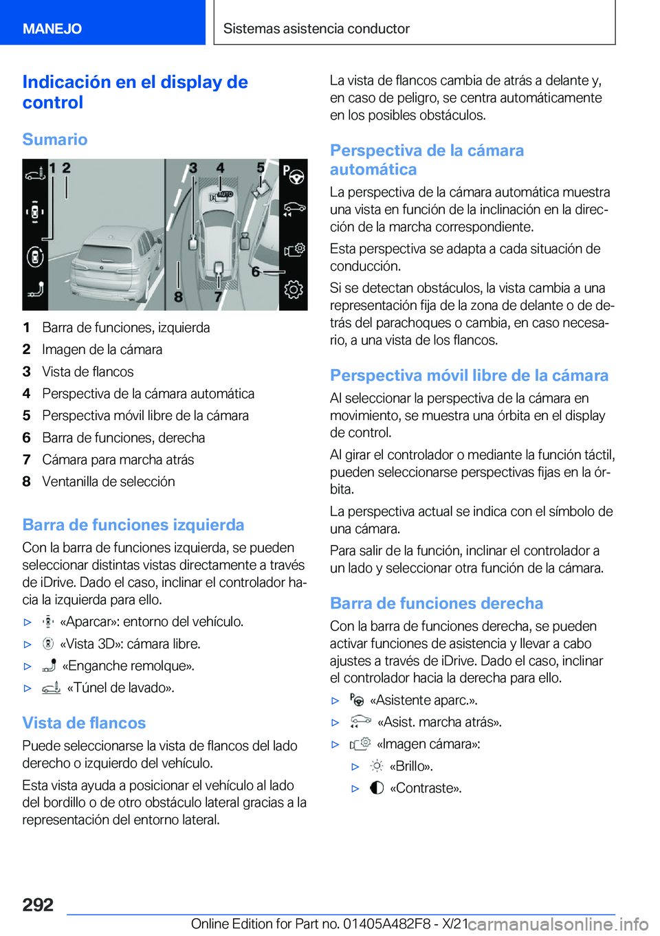 BMW X3 2022  Manuales de Empleo (in Spanish) �I�n�d�i�c�a�c�i�