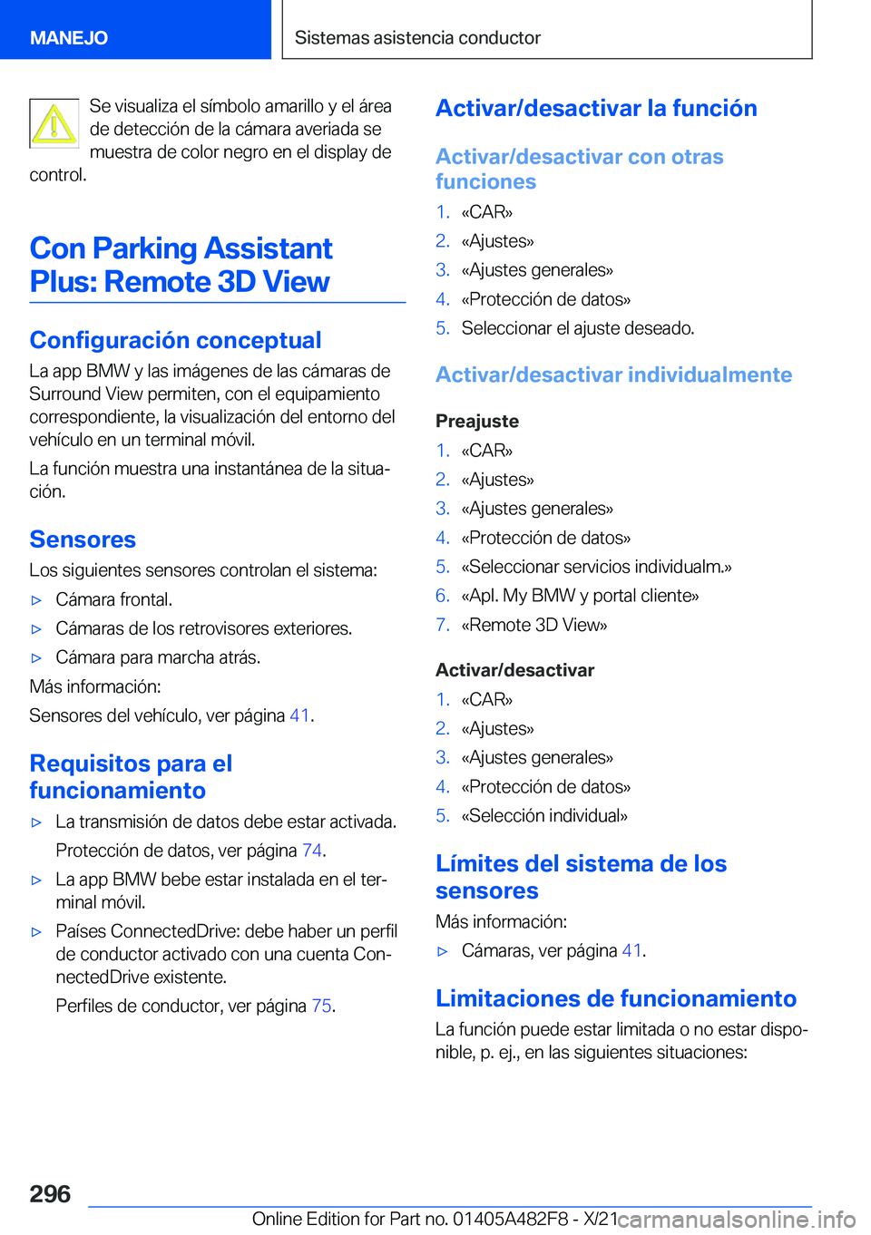 BMW X3 2022  Manuales de Empleo (in Spanish) �S�e��v�i�s�u�a�l�i�z�a��e�l��s�