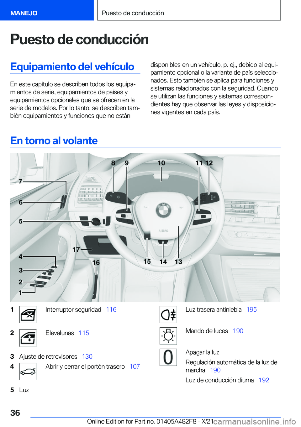 BMW X3 2022  Manuales de Empleo (in Spanish) �P�u�e�s�t�o��d�e��c�o�n�d�u�c�c�i�
