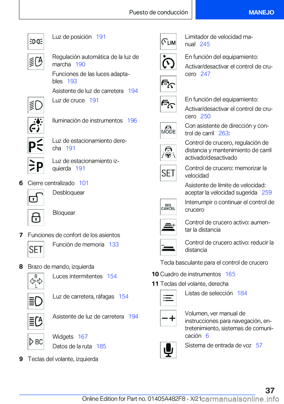 BMW X3 2022  Manuales de Empleo (in Spanish) �L�u�z��d�e��p�o�s�i�c�i�