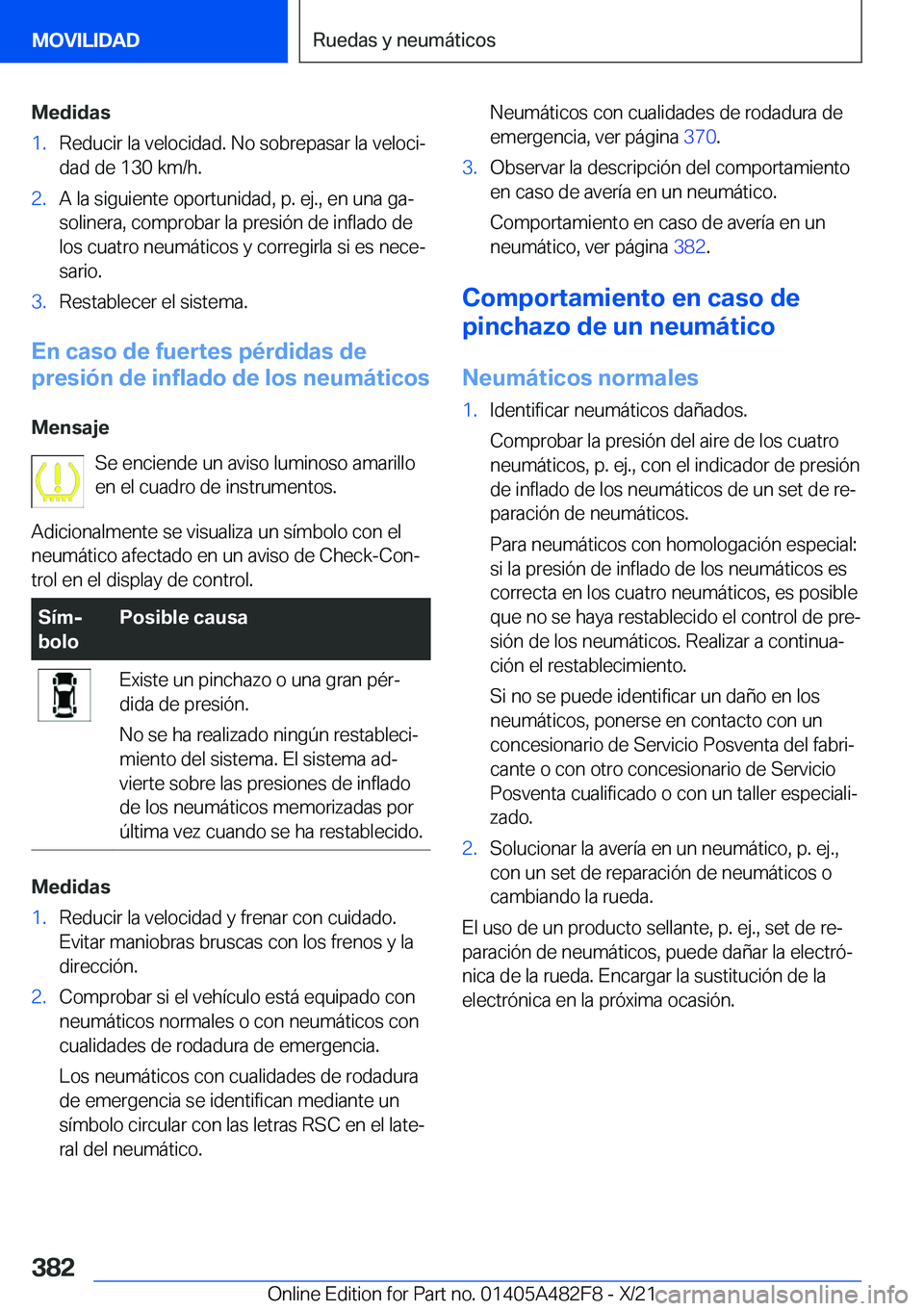 BMW X3 2022  Manuales de Empleo (in Spanish) �M�e�d�i�d�a�s�1�.�R�e�d�u�c�i�r��l�a��v�e�l�o�c�i�d�a�d�.��N�o��s�o�b�r�e�p�a�s�a�r��l�a��v�e�l�o�c�iª
�d�a�d��d�e��1�3�0��k�m�/�h�.�2�.�A��l�a��s�i�g�u�i�e�n�t�e��o�p�o�r�t�u�n�i�d�a�d