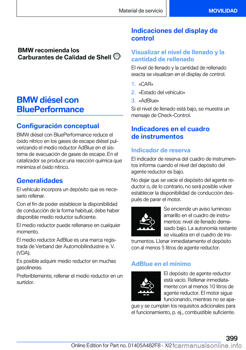 BMW X3 2022  Manuales de Empleo (in Spanish) �B�M�W��d�i�