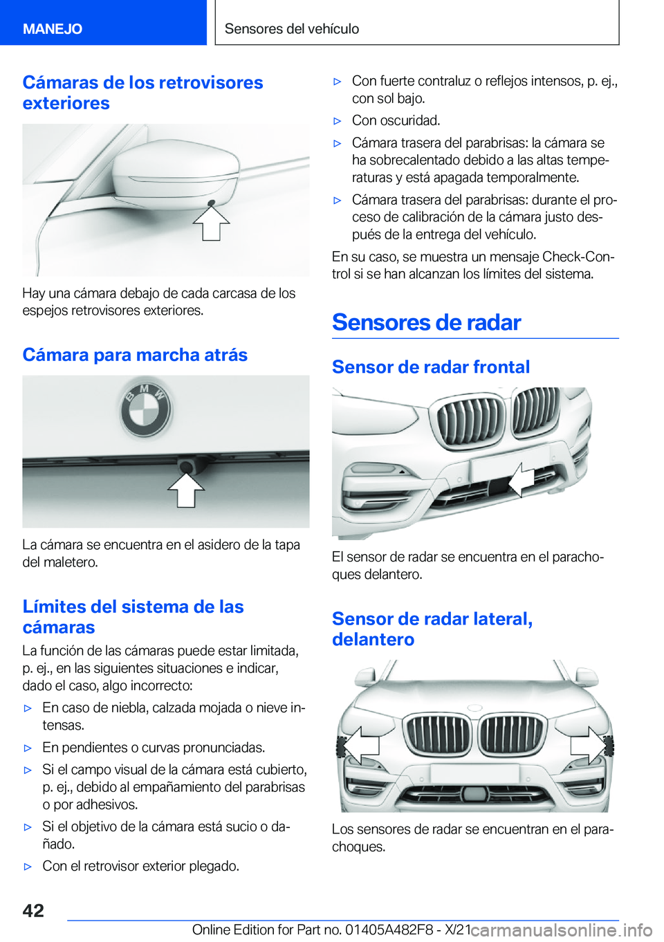 BMW X3 2022  Manuales de Empleo (in Spanish) �C�