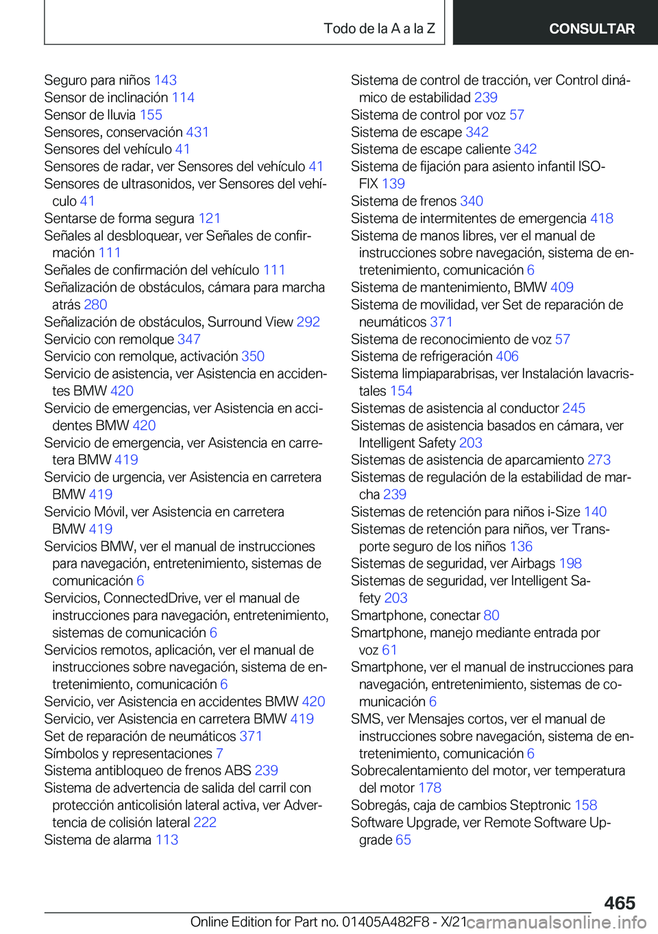 BMW X3 2022  Manuales de Empleo (in Spanish) �S�e�g�u�r�o��p�a�r�a��n�i�