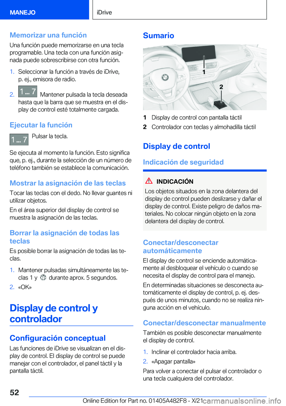 BMW X3 2022  Manuales de Empleo (in Spanish) �M�e�m�o�r�i�z�a�r��u�n�a��f�u�n�c�i�