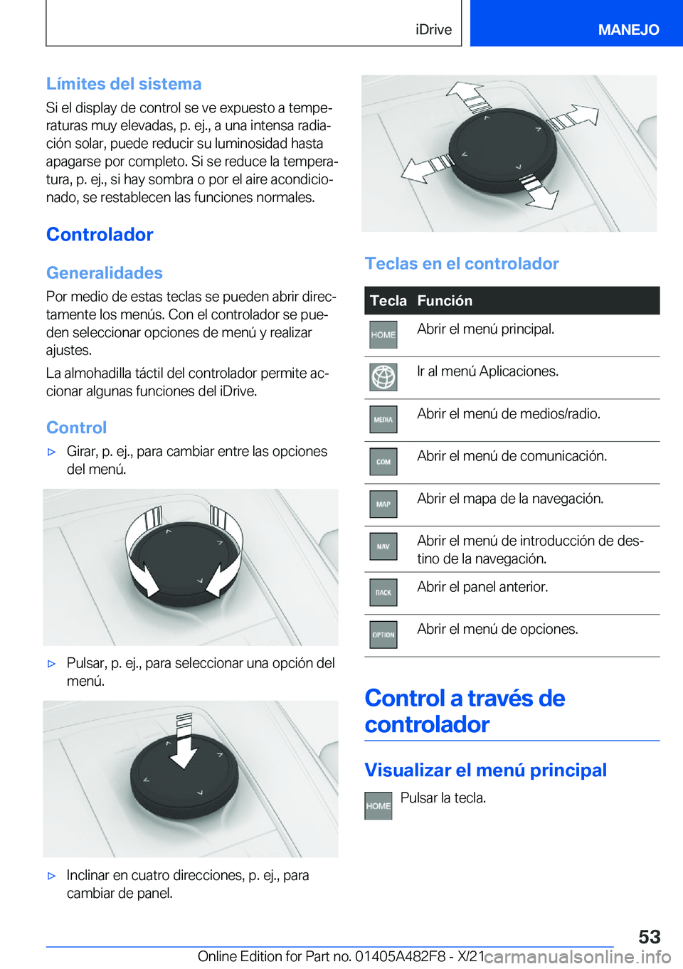 BMW X3 2022  Manuales de Empleo (in Spanish) �L�