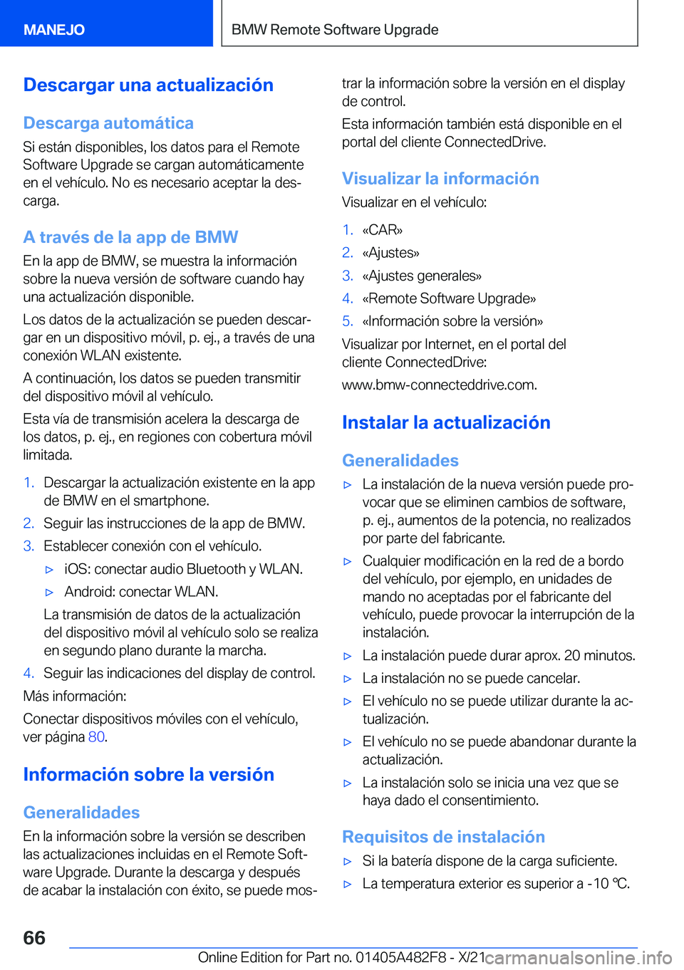 BMW X3 2022  Manuales de Empleo (in Spanish) �D�e�s�c�a�r�g�a�r��u�n�a��a�c�t�u�a�l�i�z�a�c�i�