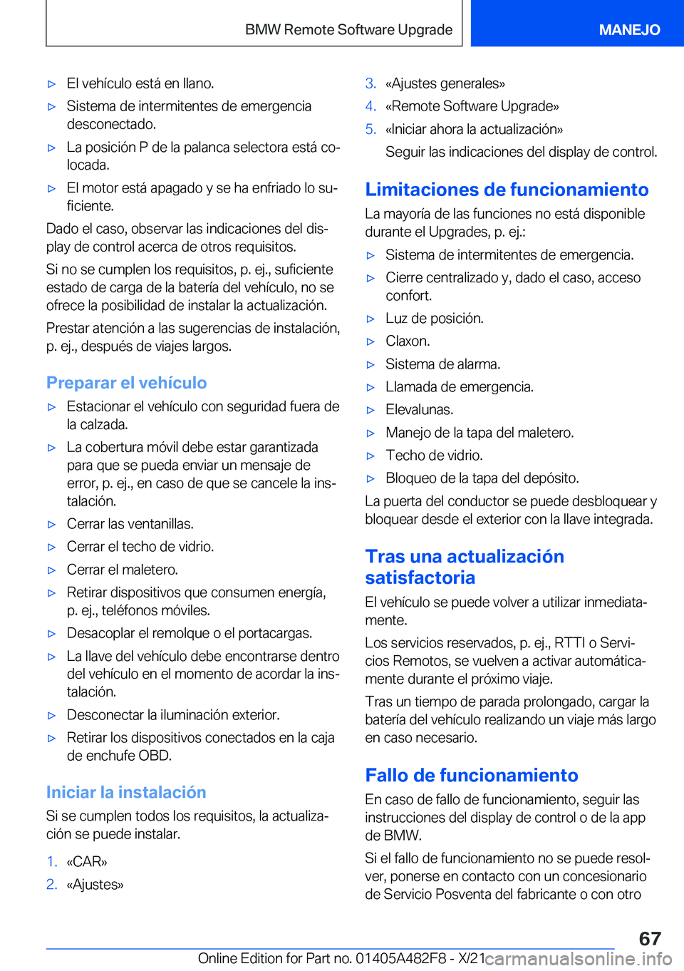 BMW X3 2022  Manuales de Empleo (in Spanish) x�E�l��v�e�h�