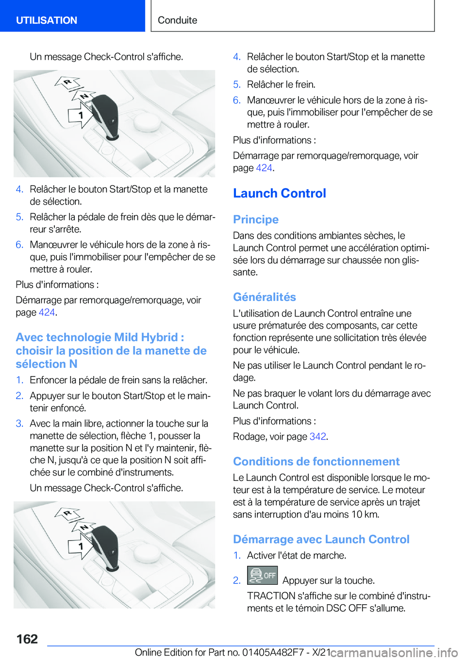 BMW X3 2022  Notices Demploi (in French) �U�n��m�e�s�s�a�g�e��C�h�e�c�k�-�C�o�n�t�r�o�l��s�'�a�f�f�i�c�h�e�.�4�.�R�e�l�