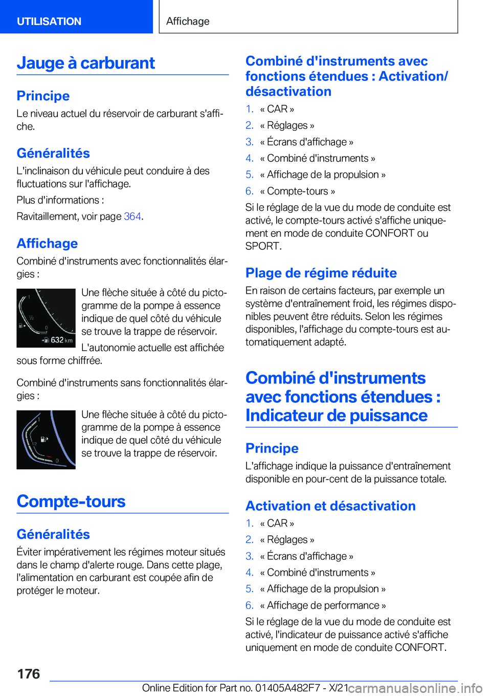 BMW X3 2022  Notices Demploi (in French) �J�a�u�g�e��