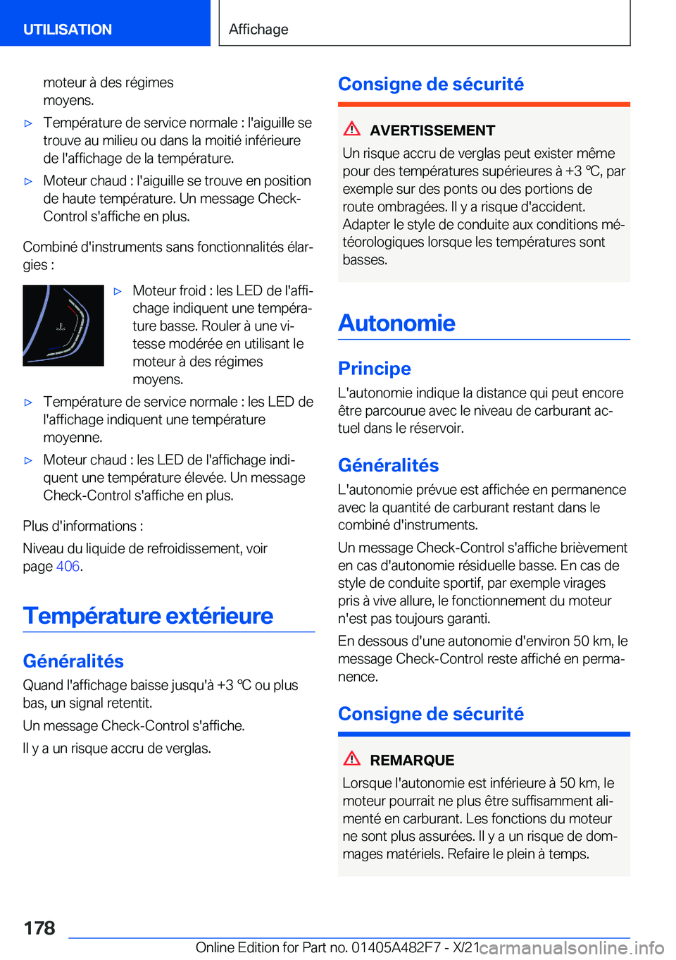 BMW X3 2022  Notices Demploi (in French) �m�o�t�e�u�r��