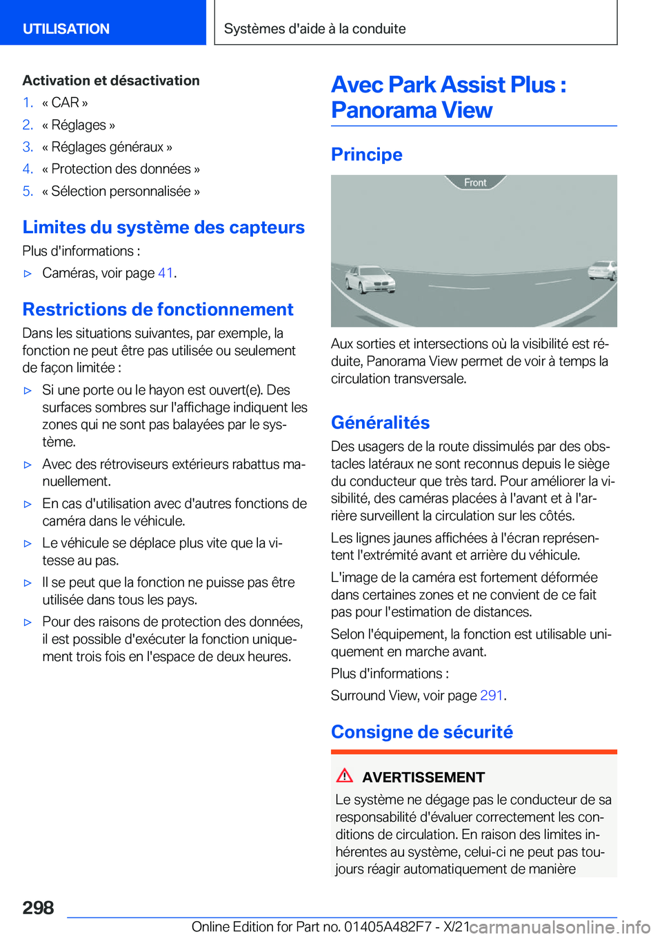BMW X3 2022  Notices Demploi (in French) �A�c�t�i�v�a�t�i�o�n��e�t��d�é�s�a�c�t�i�v�a�t�i�o�n�1�.�k��C�A�R��{�2�.�k��R�é�g�l�a�g�e�s��{�3�.�k��R�é�g�l�a�g�e�s��g�é�n�é�r�a�u�x��{�4�.�k��P�r�o�t�e�c�t�i�o�n��d�e�s��d�o�n�n�é