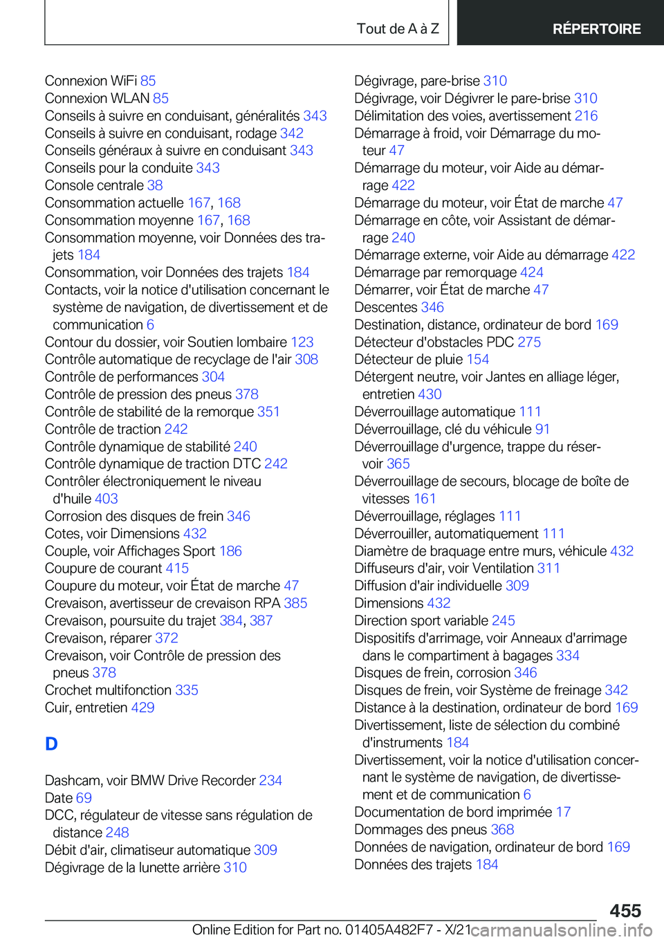 BMW X3 2022  Notices Demploi (in French) �C�o�n�n�e�x�i�o�n��W�i�F�i��8�5�
�C�o�n�n�e�x�i�o�n��W�L�A�N� �8�5�
�C�o�n�s�e�i�l�s��