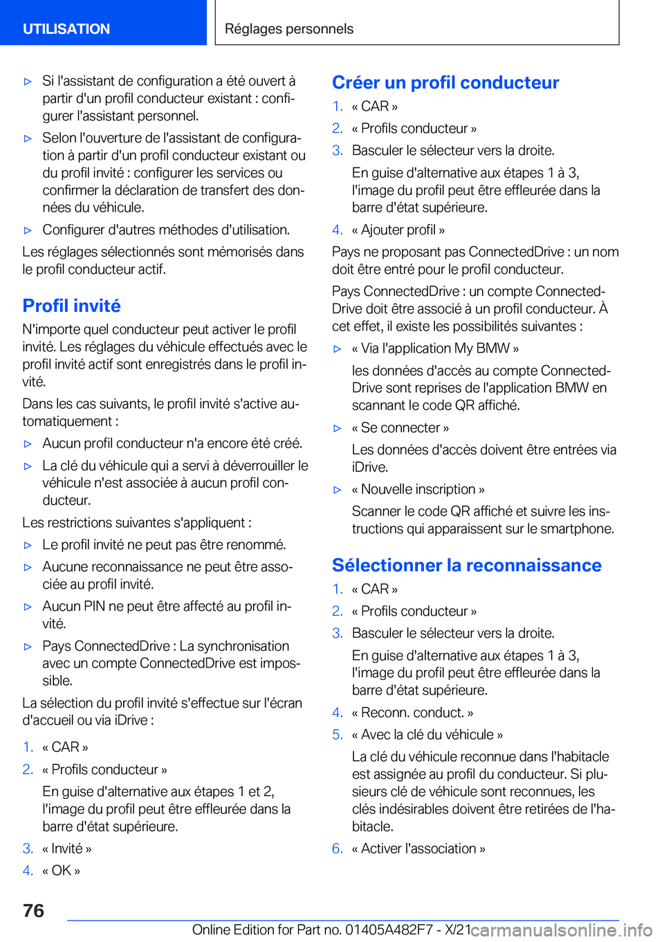 BMW X3 2022  Notices Demploi (in French) 'x�S�i��l�'�a�s�s�i�s�t�a�n�t��d�e��c�o�n�f�i�g�u�r�a�t�i�o�n��a��é�t�é��o�u�v�e�r�t��