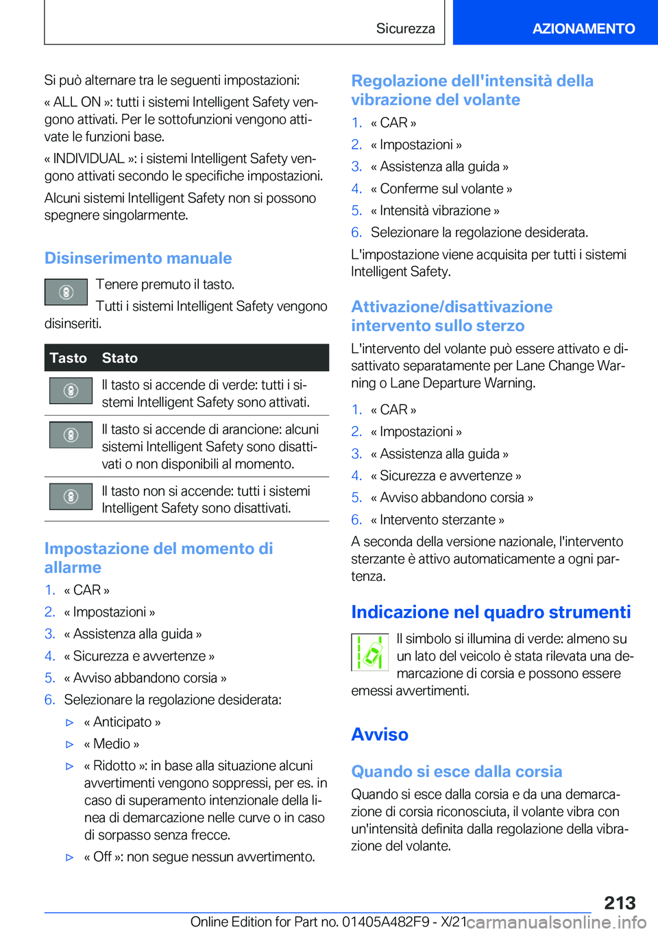 BMW X3 2022  Libretti Di Uso E manutenzione (in Italian) �S�i��p�u�