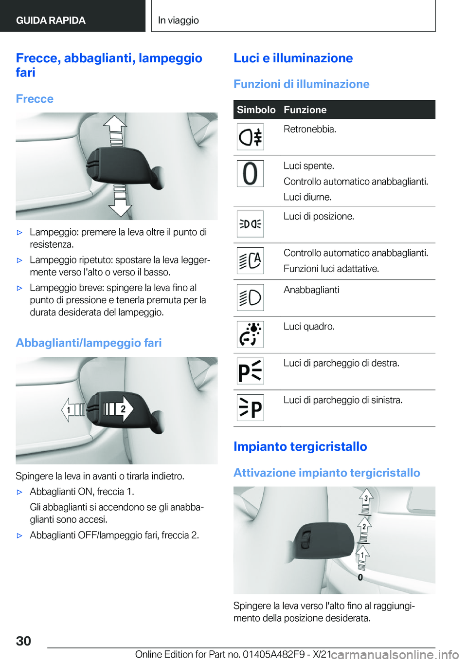 BMW X3 2022  Libretti Di Uso E manutenzione (in Italian) �F�r�e�c�c�e�,��a�b�b�a�g�l�i�a�n�t�i�,��l�a�m�p�e�g�g�i�o
�f�a�r�i
�F�r�e�c�c�e'x�L�a�m�p�e�g�g�i�o�:��p�r�e�m�e�r�e��l�a��l�e�v�a��o�l�t�r�e��i�l��p�u�n�t�o��d�i �r�e�s�i�s�t�e�n�z�a�.&
