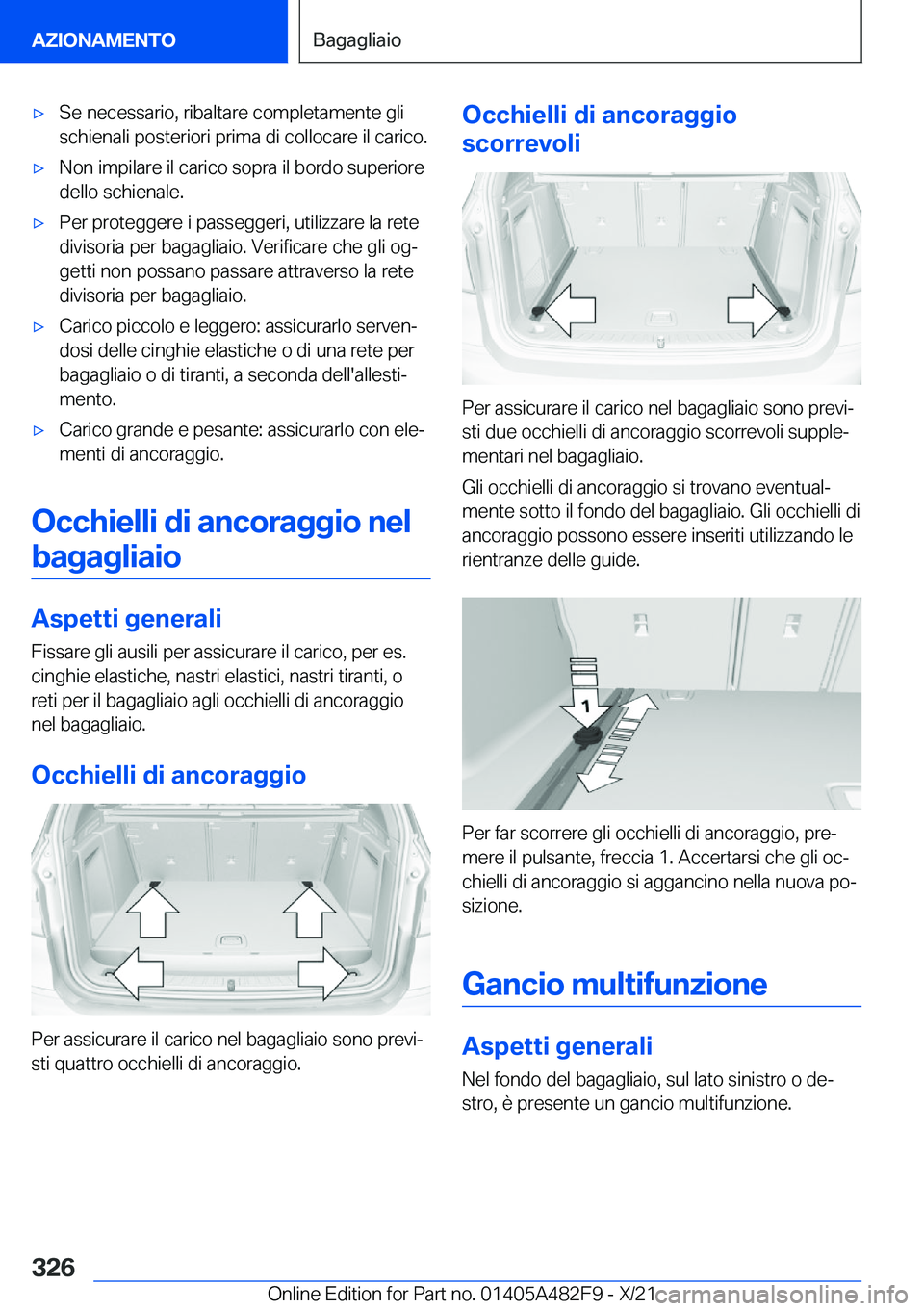 BMW X3 2022  Libretti Di Uso E manutenzione (in Italian) 'x�S�e��n�e�c�e�s�s�a�r�i�o�,��r�i�b�a�l�t�a�r�e��c�o�m�p�l�e�t�a�m�e�n�t�e��g�l�i�s�c�h�i�e�n�a�l�i��p�o�s�t�e�r�i�o�r�i��p�r�i�m�a��d�i��c�o�l�l�o�c�a�r�e��i�l��c�a�r�i�c�o�.'x�N�o
